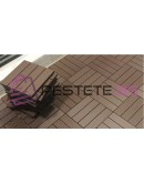 Декинг плочи тъмно кафяви WPC